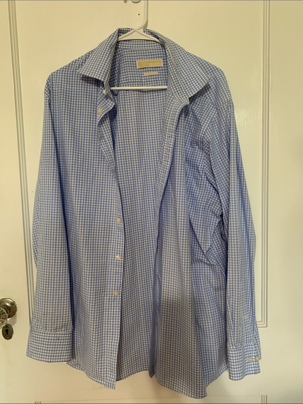 MICHAEL Michael Kors Blue Gingham Button-Down Shirt
